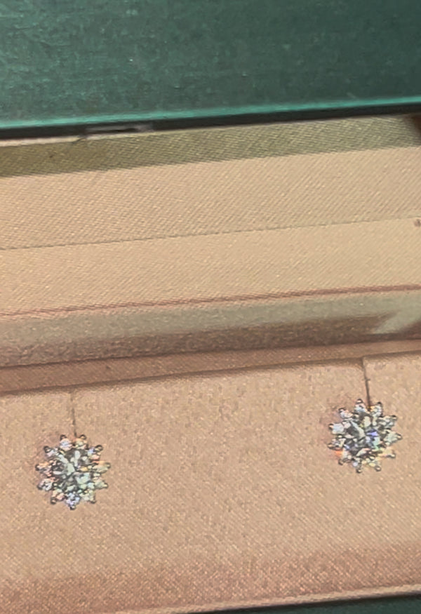 Star Moissanite Stud Earrings