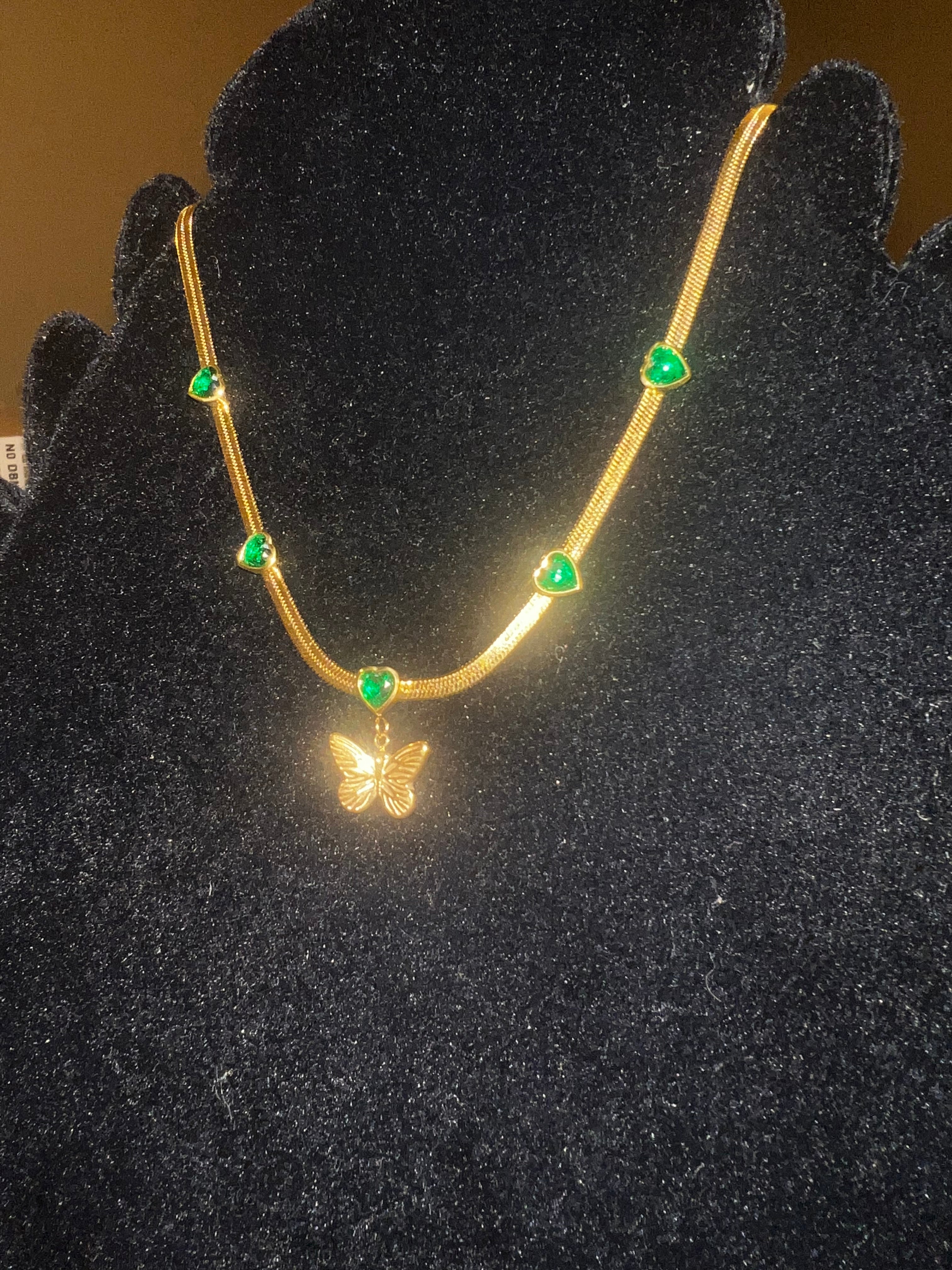 Green Heart Herringbone
