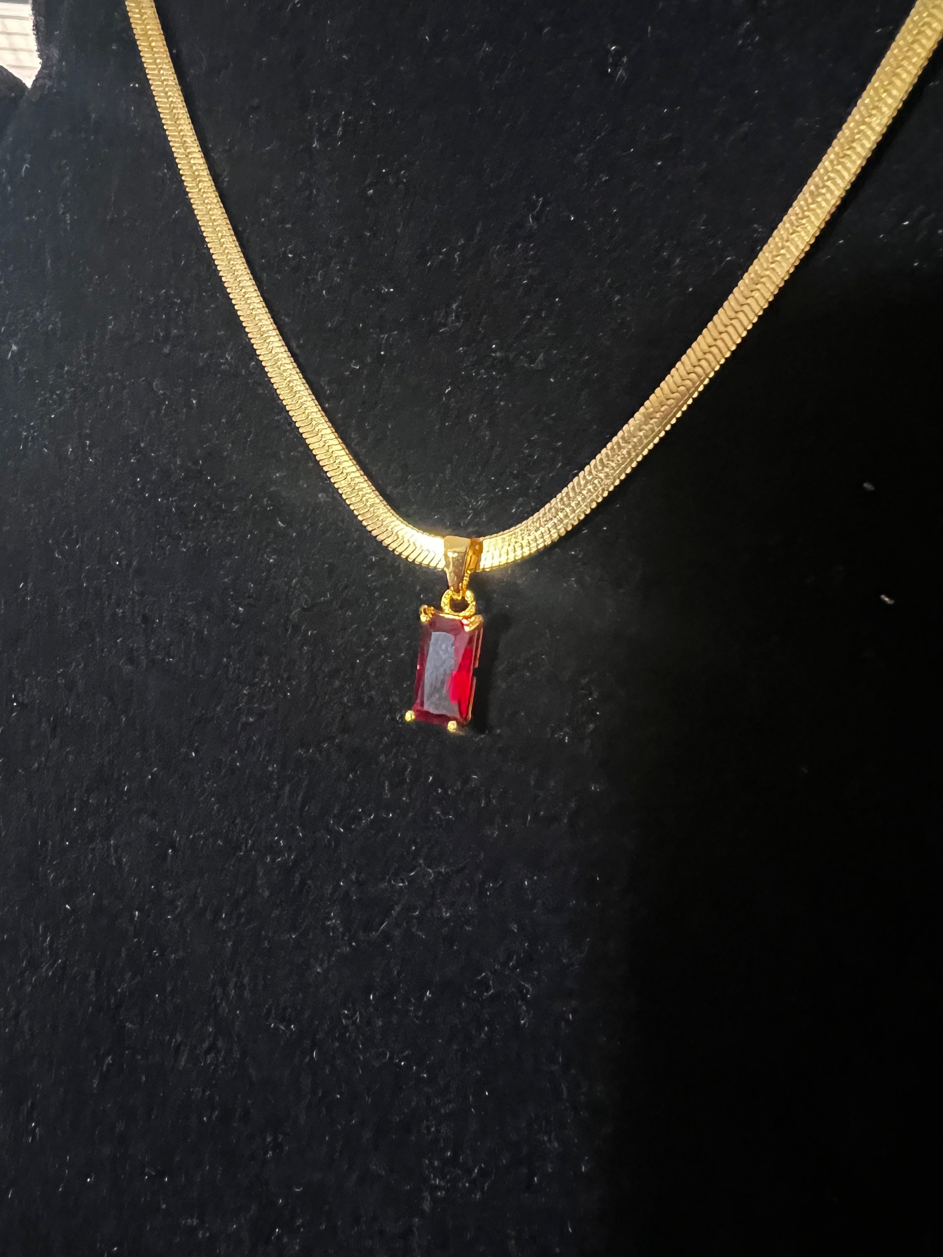 Elegant Emerald Cut Necklace