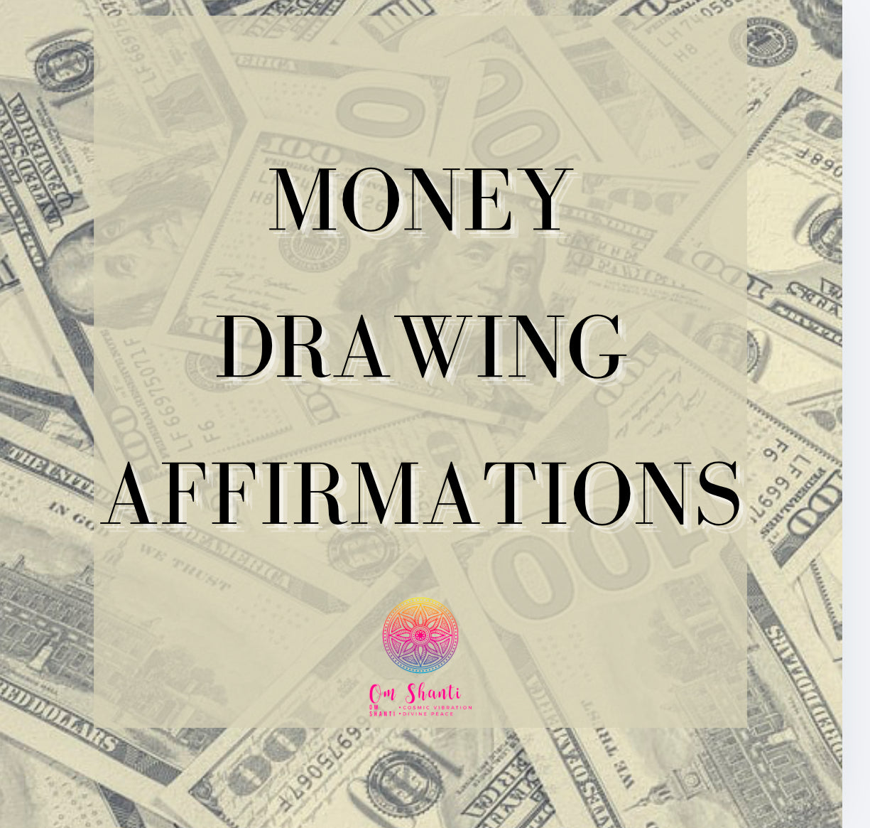 Money Drawing Affirmations