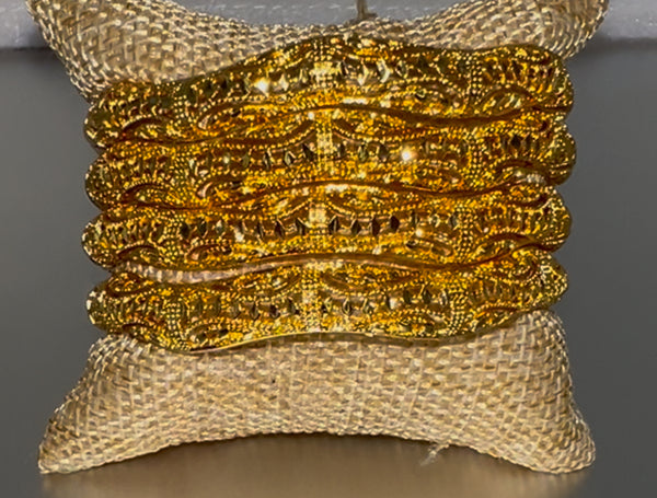18k Gold Plated Bracelet Set