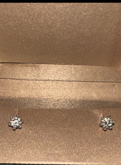 Round 4mm Moissanite Stud Earrings