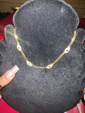 Evil Eye Herringbone Necklace