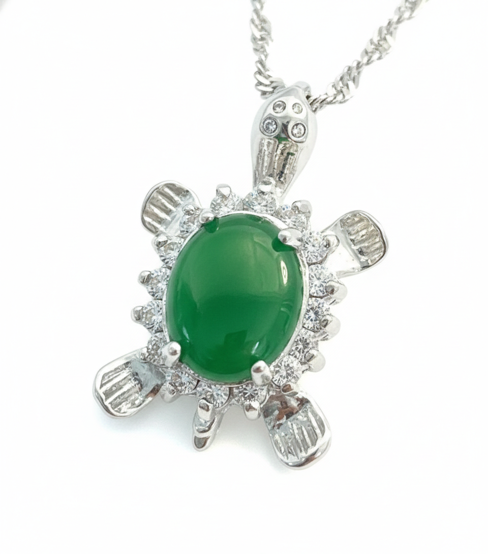 Jade Turtle With chain