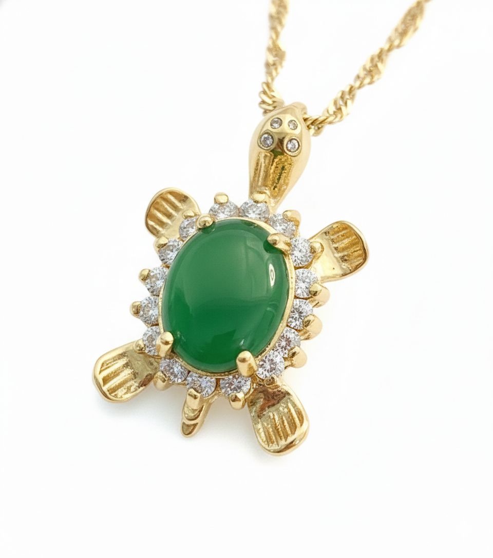Jade Turtle With chain