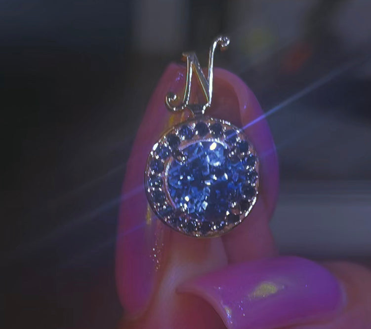 Custom Sapphire Pendant