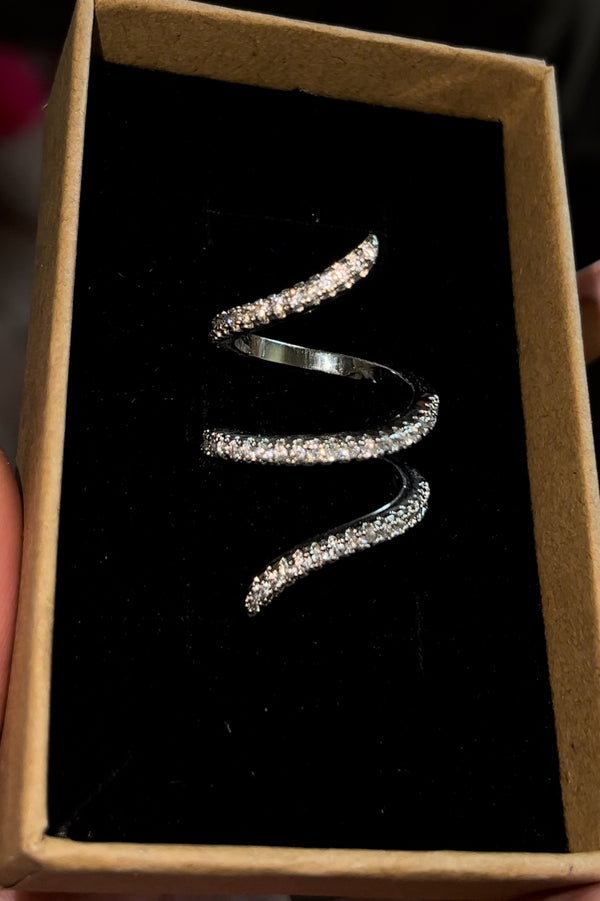 Silver ‘snake’ Wrap Around Ring