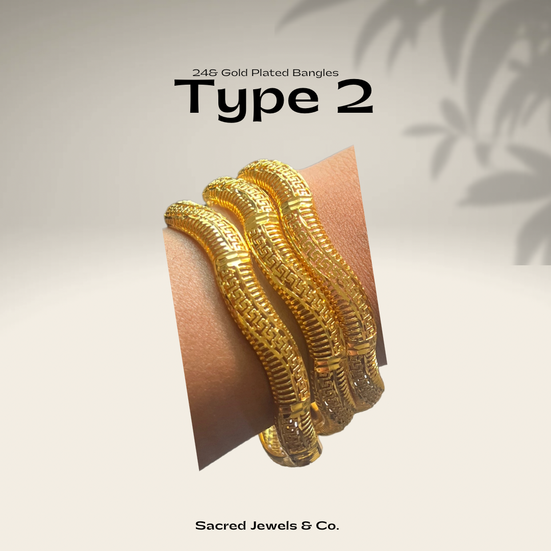 24kt Gold Plated Bangles