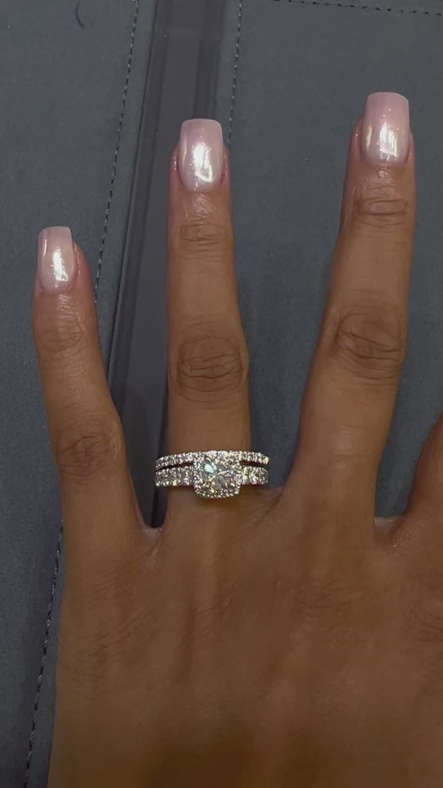 Natural Diamond Bridal Set