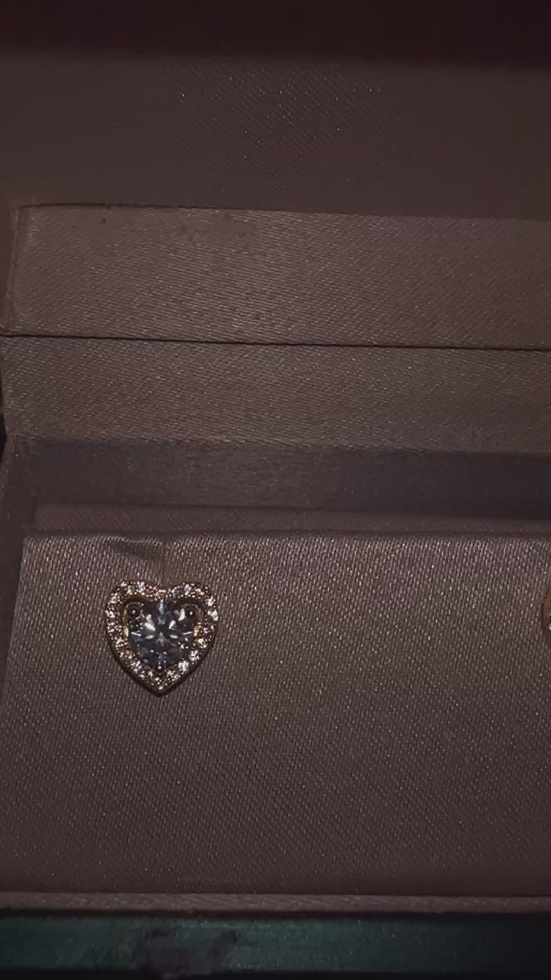 Heart Moissanite Earrings