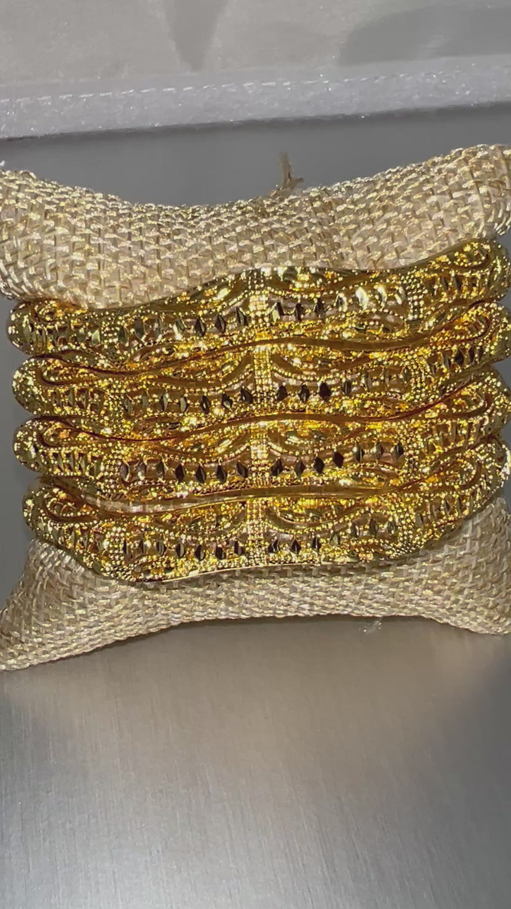 18k Gold Plated Bracelet Set