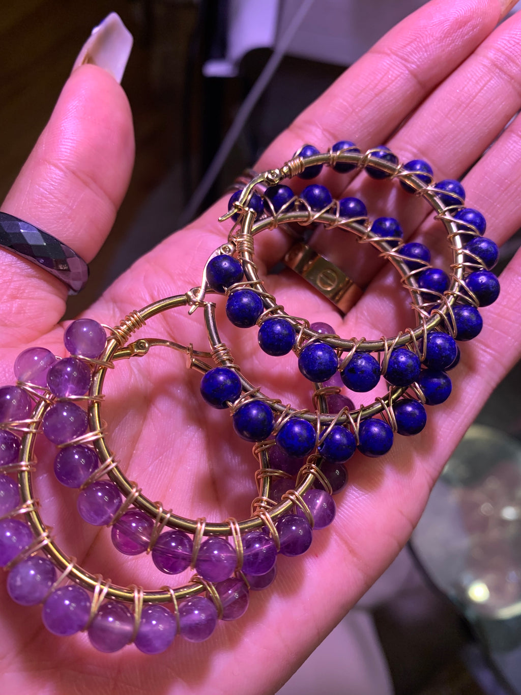 Crystal Hoop Earrings