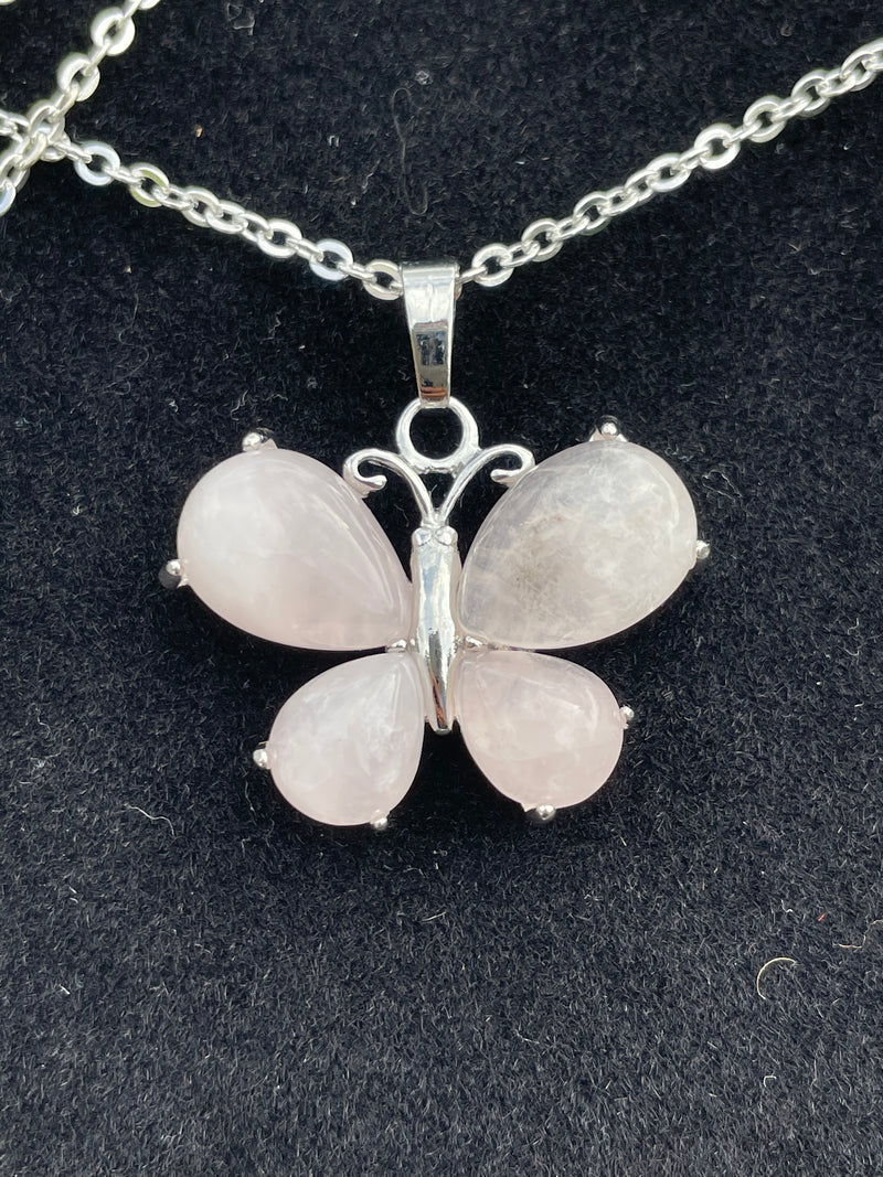 Crystal Butterfly with Chain