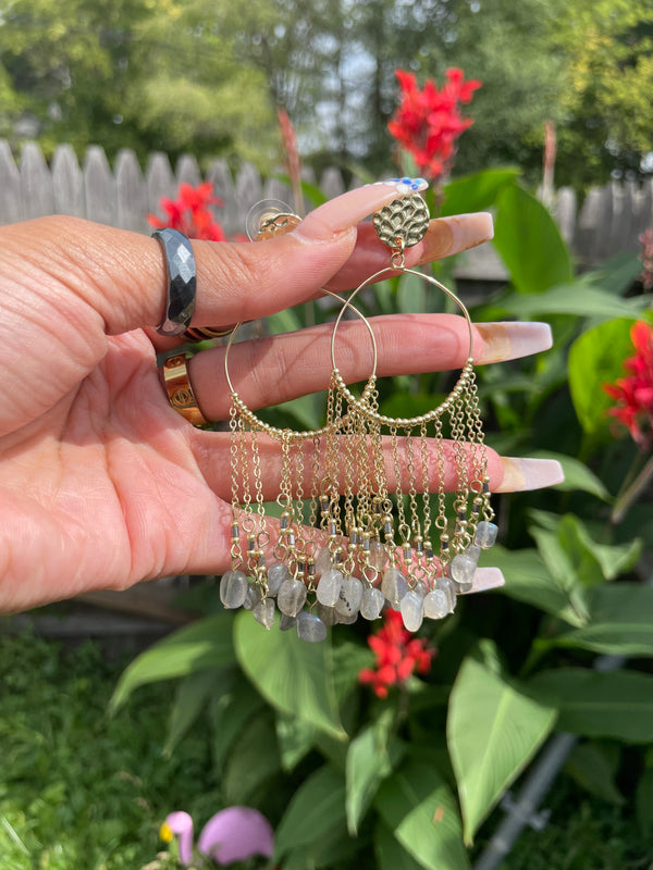 Nu MoonStone Earrings