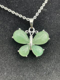 Silver Crystal Butterfly with Chain