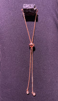 Raw Black Tourmaline Adjustable Bracelet